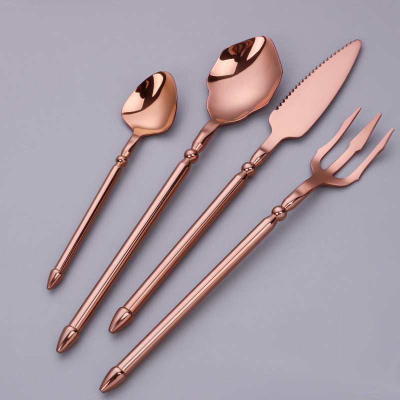 HomiraBloom | Midnight Velvet – 4-Piece Premium Cutlery Set
