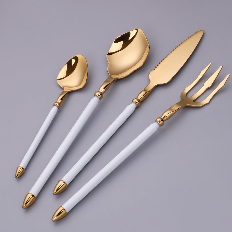 HomiraBloom | Midnight Velvet – 4-Piece Premium Cutlery Set