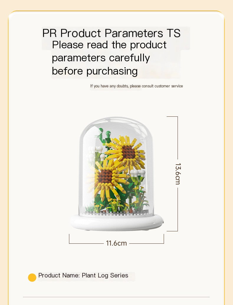 HomiraBloom | Eternal Bloom – DIY Sunflower LED Light Sculpture