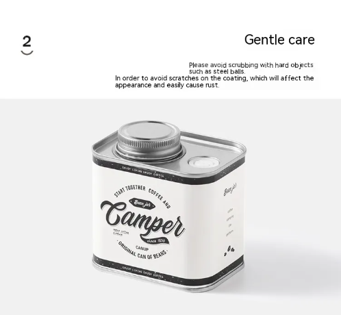 HomiraBloom RetroLock – Coffee Bean Sealed Cans & Tinplate Camping Organizer