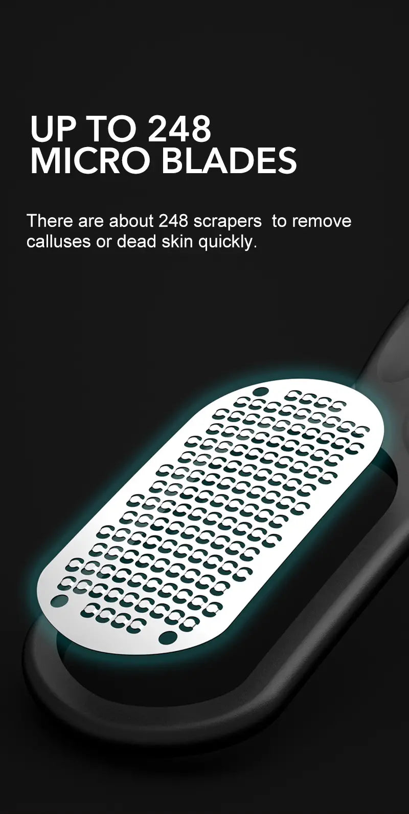 HomiraBloom SilkGlide – Stainless Steel Callus Remover & Professional Foot File