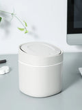 Mini Desktop Trash Can with Press Lid - 6.1"x5.31"