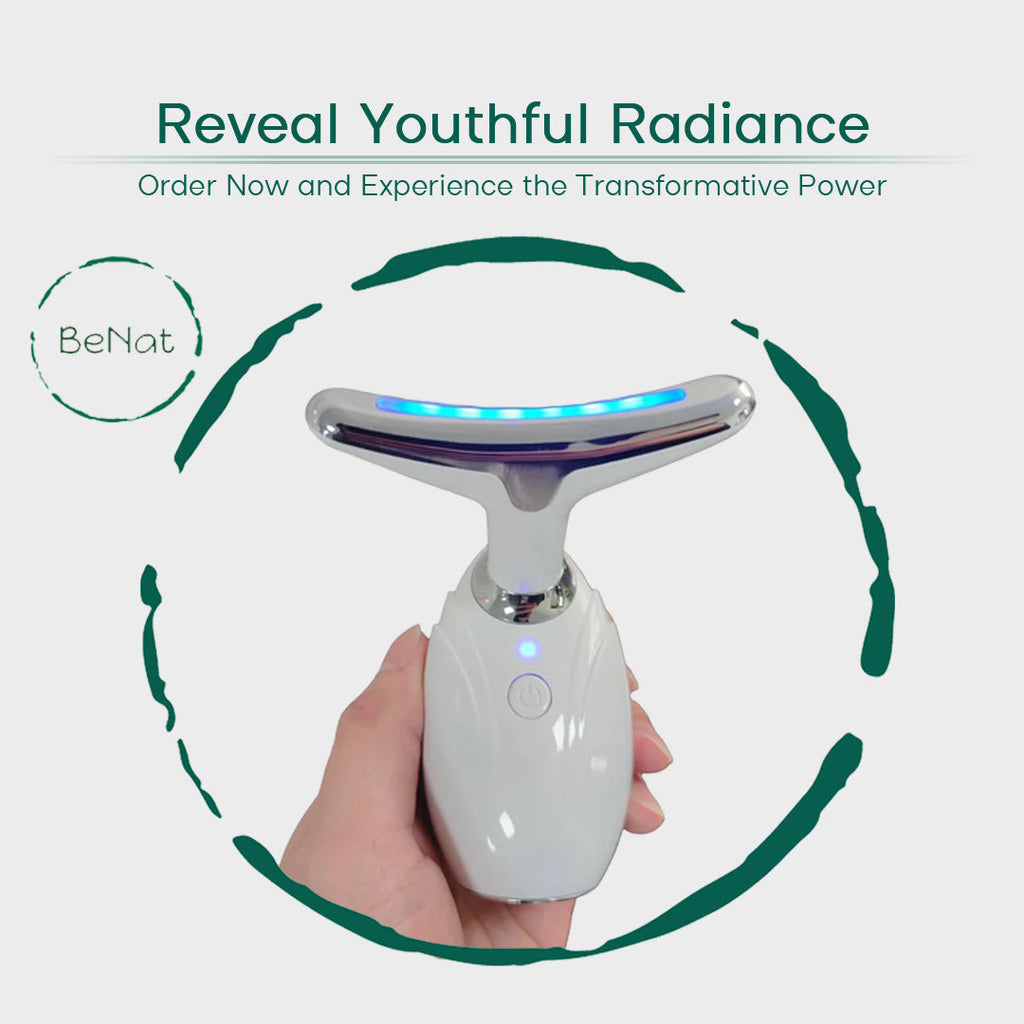 HomiraBloom AuraLift – Neck & Face Lifting LED Therapy Device