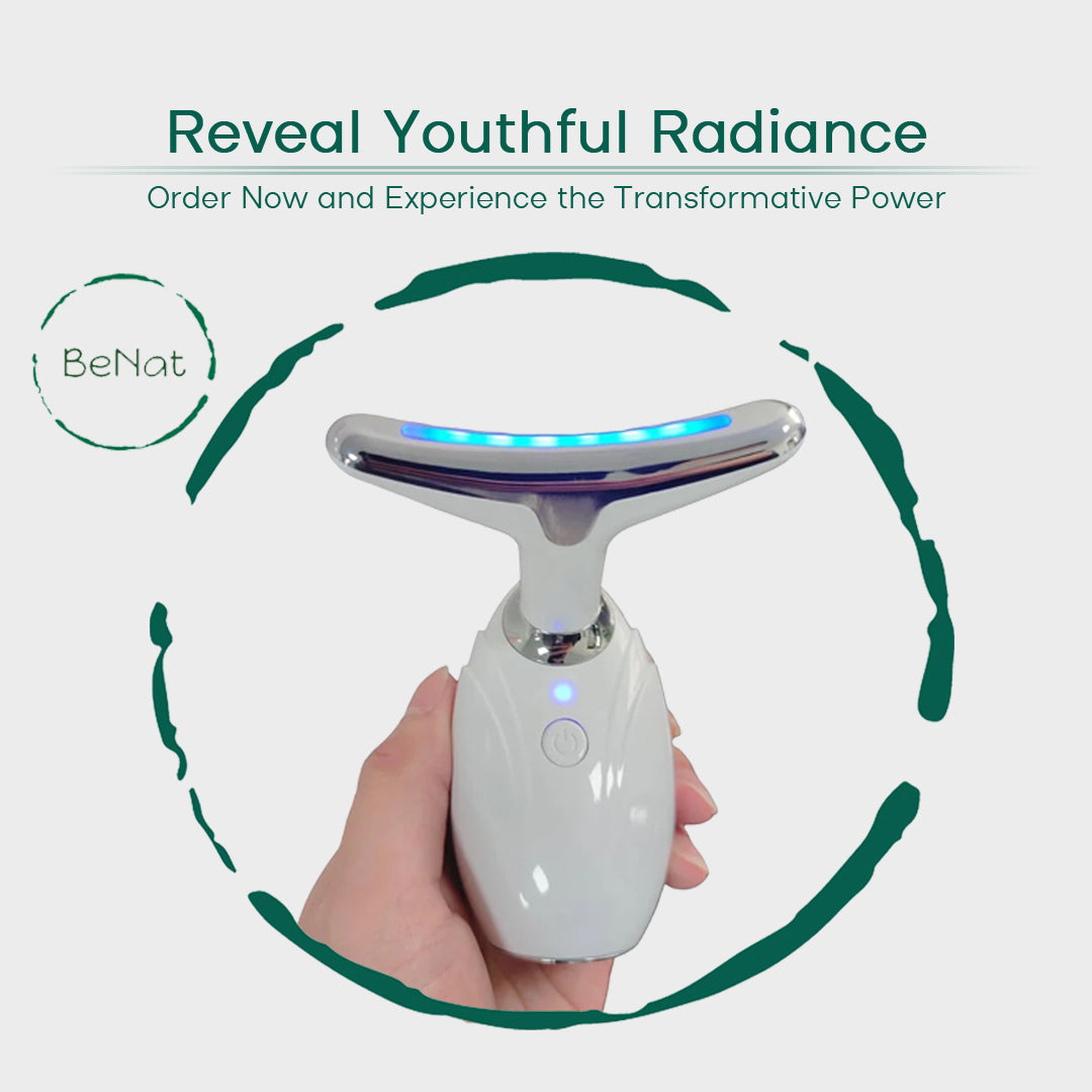 HomiraBloom AuraLift – Neck & Face Lifting LED Therapy Device