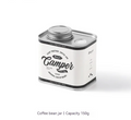HomiraBloom RetroLock – Coffee Bean Sealed Cans & Tinplate Camping Organizer