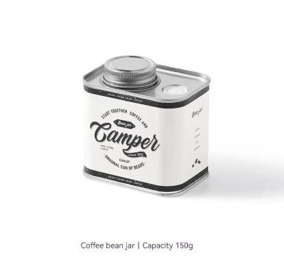 HomiraBloom RetroLock – Coffee Bean Sealed Cans & Tinplate Camping Organizer