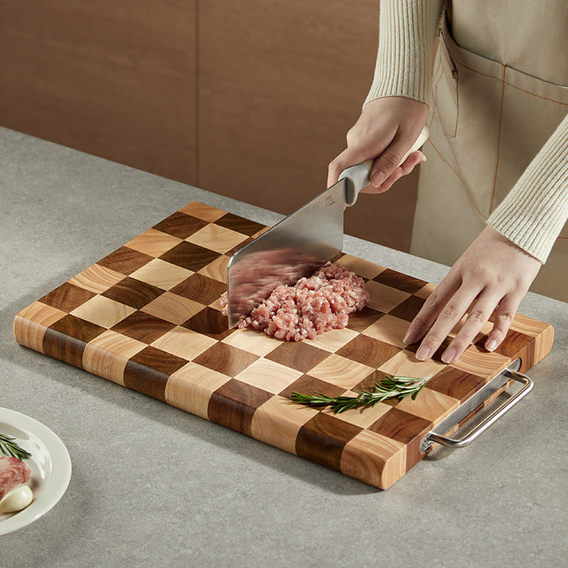 HomiraBloom TimberSleek – Mango Acacia Chopping Board & Premium Serving Tray