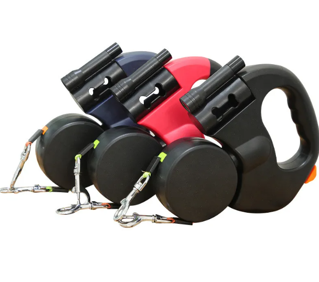 HomiraBloom | TwinWalk Pro – 360° Tangle-Free Double Retractable Leash