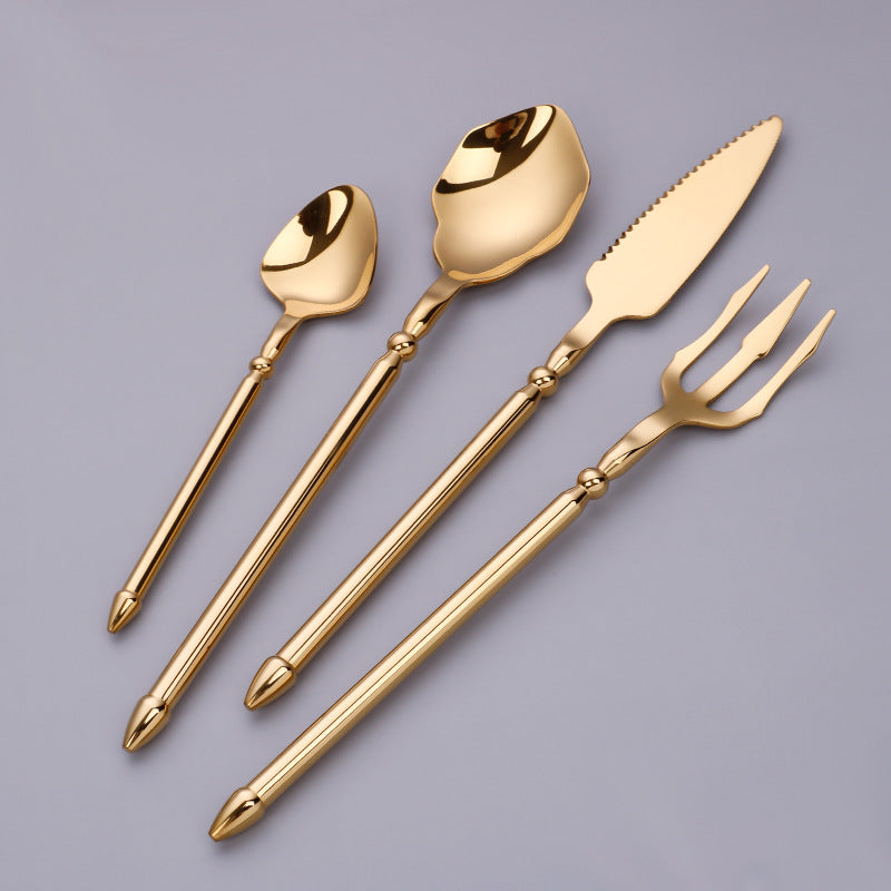 HomiraBloom | Midnight Velvet – 4-Piece Premium Cutlery Set