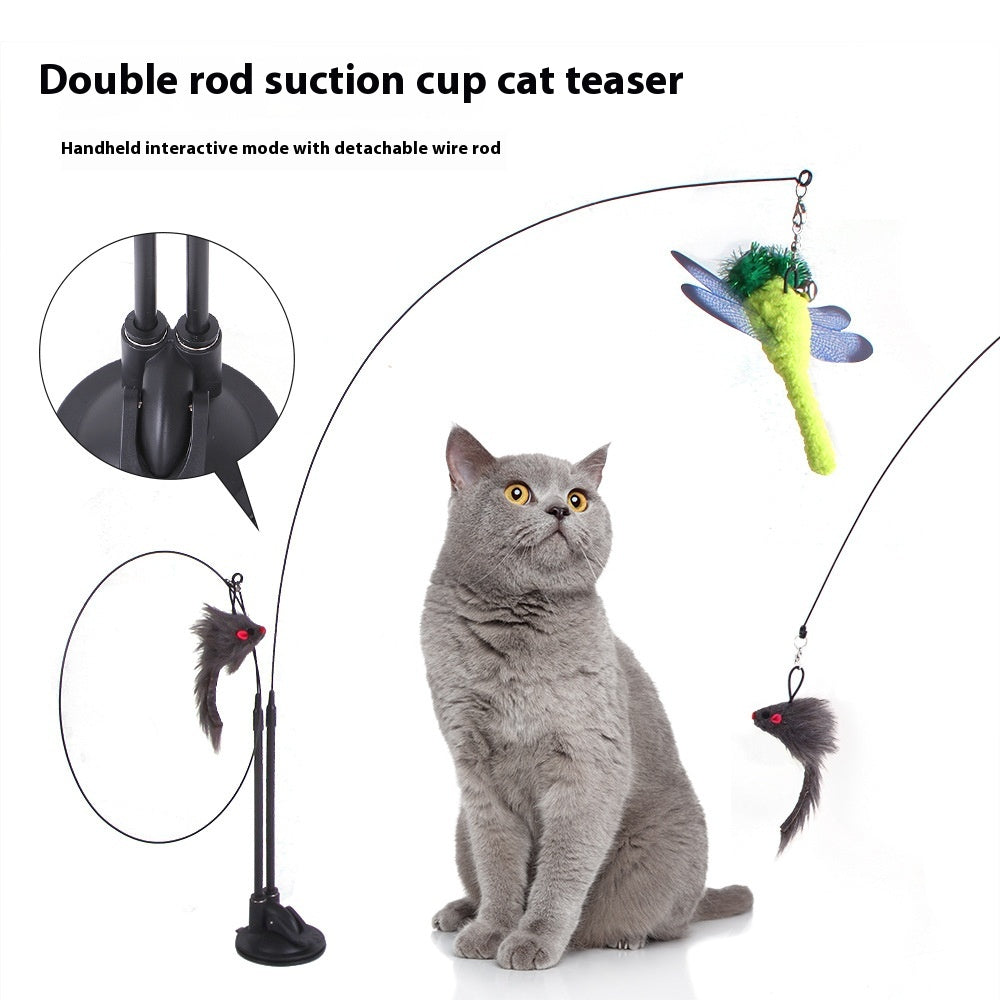 HomiraBloom | PlayStick – Interactive Suction Cup Cat Teaser