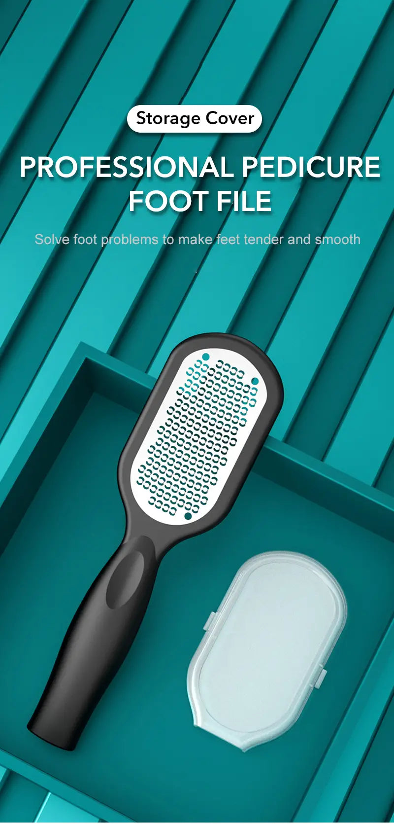 HomiraBloom SilkGlide – Stainless Steel Callus Remover & Professional Foot File
