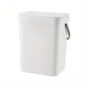 1pc 5L Kitchen Trash Can, Wall Mounted or Hanging Design