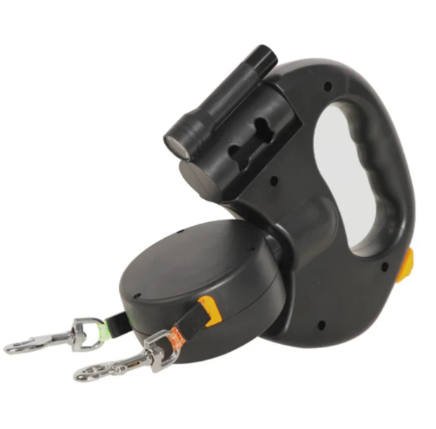 HomiraBloom | TwinWalk Pro – 360° Tangle-Free Double Retractable Leash