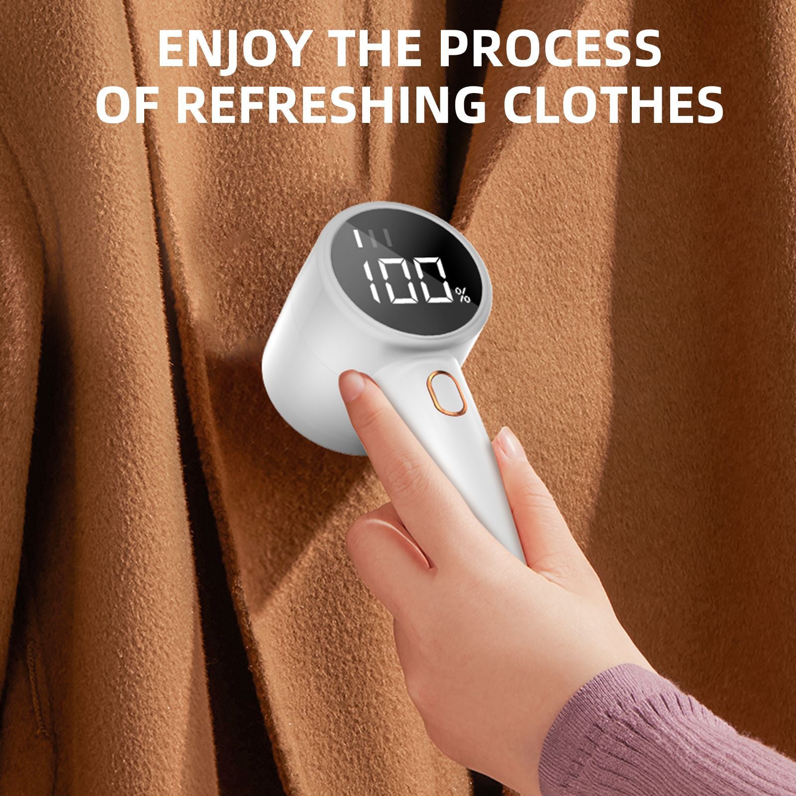 omiraBloom RenewGlide – Electric Lint Remover & Rechargeable Fabric Shaver