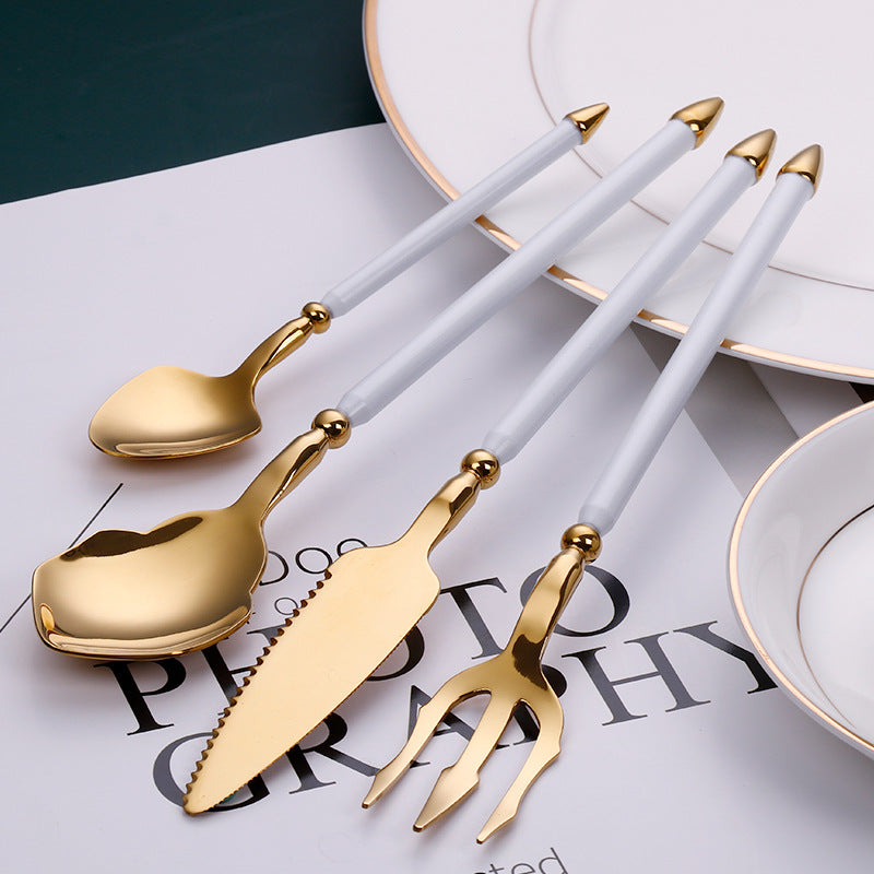 HomiraBloom | Midnight Velvet – 4-Piece Premium Cutlery Set