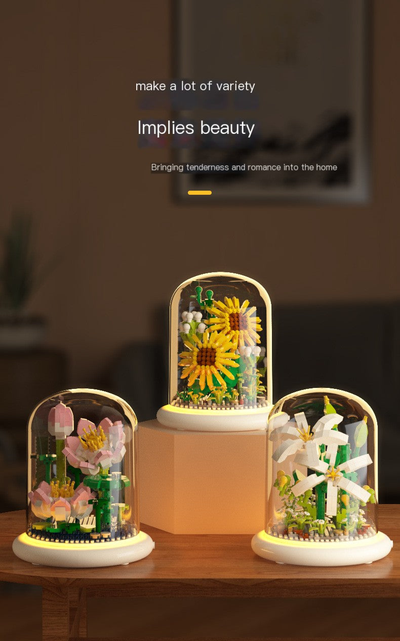 HomiraBloom | Eternal Bloom – DIY Sunflower LED Light Sculpture