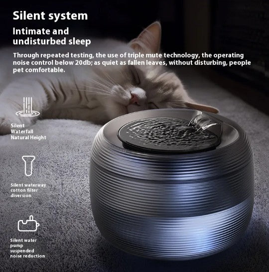 HomiraBloom HydroStream – Automatic Pet Water Fountain & Cat Dispenser