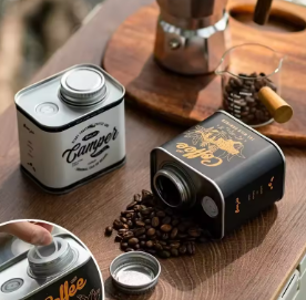 HomiraBloom RetroLock – Coffee Bean Sealed Cans & Tinplate Camping Organizer