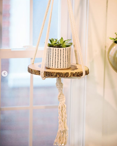 HomiraBloom | IvyTier – Handcrafted Boho Macrame Plant & Tray Hanger