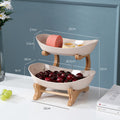 HomiraBloom TierGlaze – Multi-Layer Fruit Rack & Desktop Organizer Tray